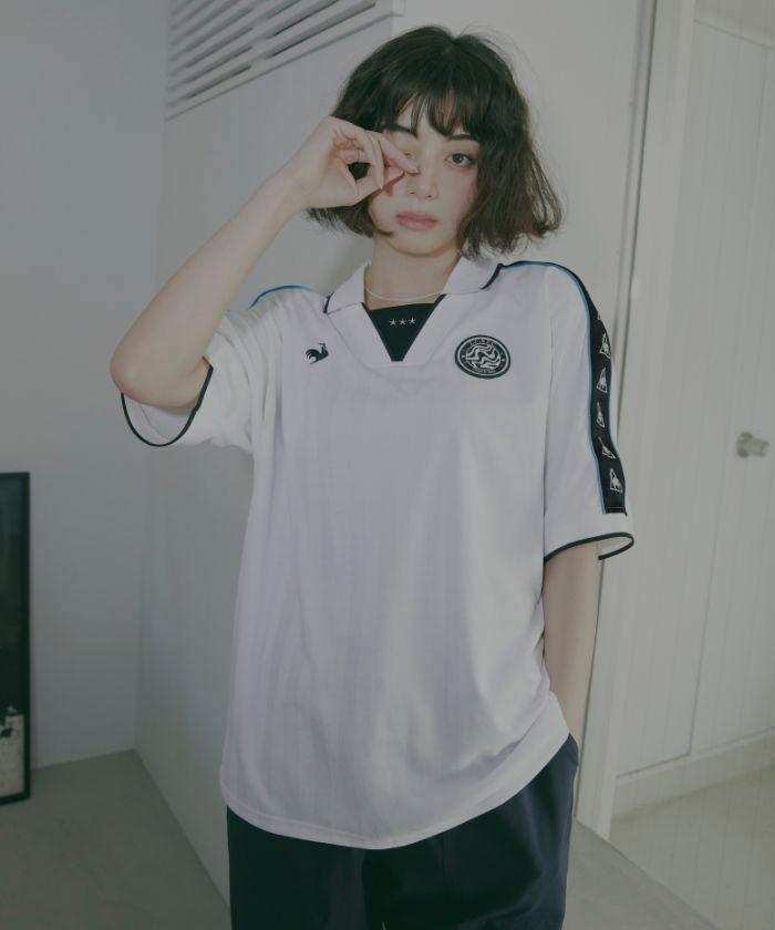 楽天デサント公式通販　楽天市場店【SALE/28％OFF】【ルコックスポルティフ】ルコックスポルティフ le coq sportif 【池田エライザコラボ】襟付きゲームシャツ_LU5SHTE1U