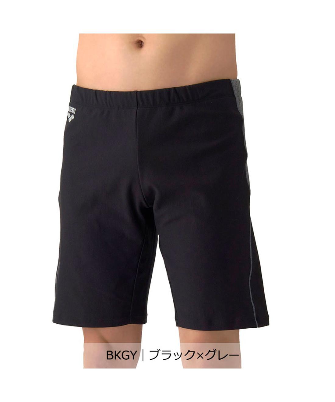 【公式】アリーナ arena フィットネススパッツ（ルーズスパッツ/インナー付き）【返品不可商品】アクアビクス 水中ウォーキング シンプル 黒 メンズ 男性 水泳 スイム スイミング プール スポーツ ブランド 2026年春夏モデル AS6SWF71M
