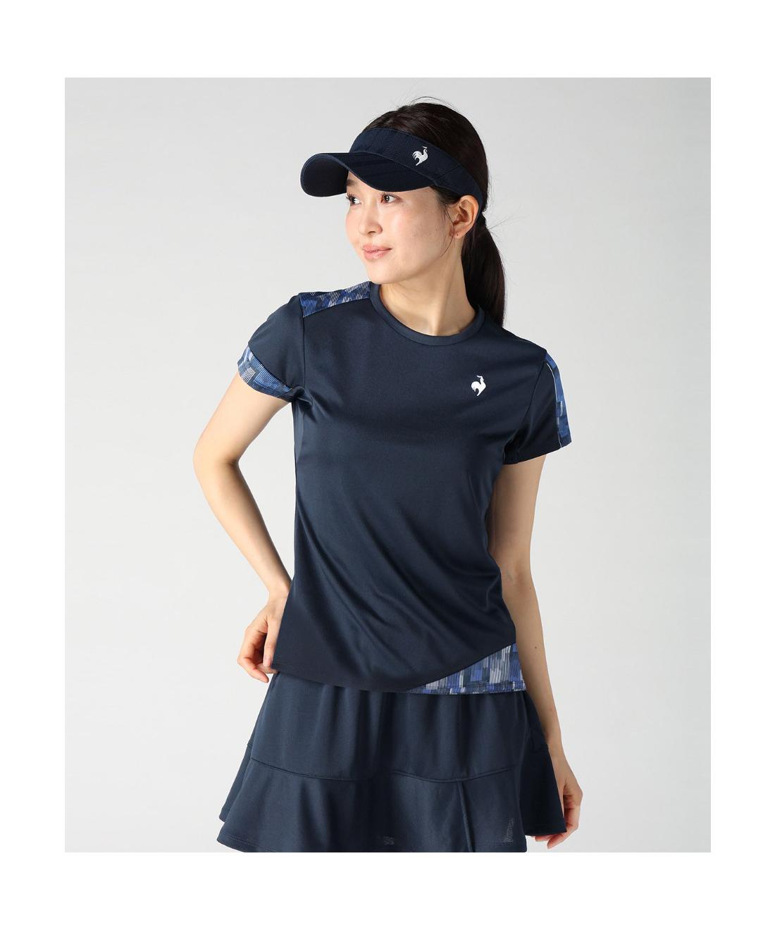【公式】ルコックスポルティフ le coq sportif ゲームシャツ テニス レディース 女性 吸汗 UV CUT UPF15 消臭 JTA公認 公式 試合 ストレッチ トレーニング スポーツ ブランド2026年秋冬新作モデルLN6FHT22L