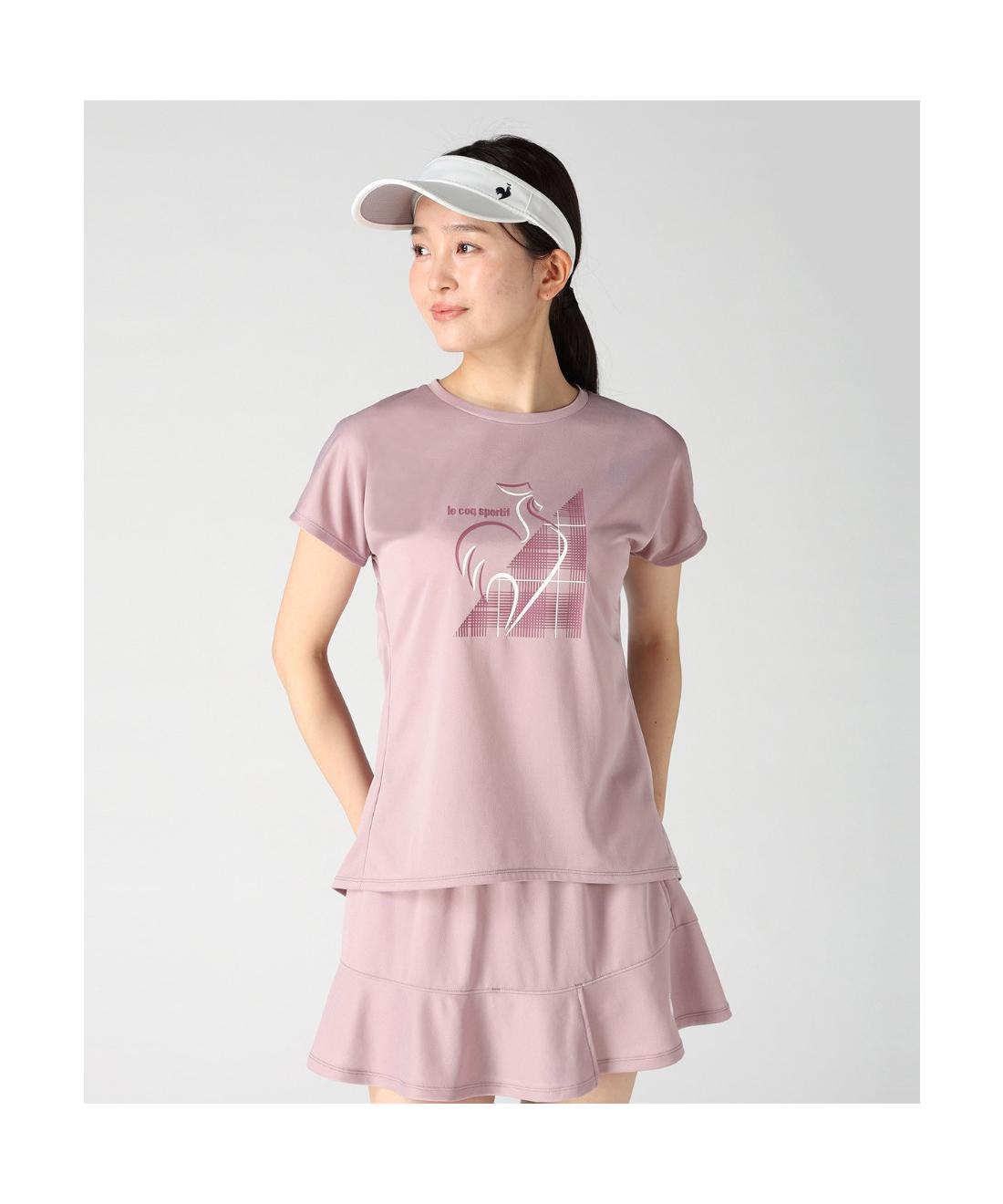 【公式】ルコックスポルティフ le coq sportif プラクティスシャツ テニス 練習 オンブレチェック レディース 女性 吸汗速乾 UV CUT UPF15 消臭 ストレッチ トレーニング スポーツ ブランド 2026年秋冬新作モデル LN6FHT23L