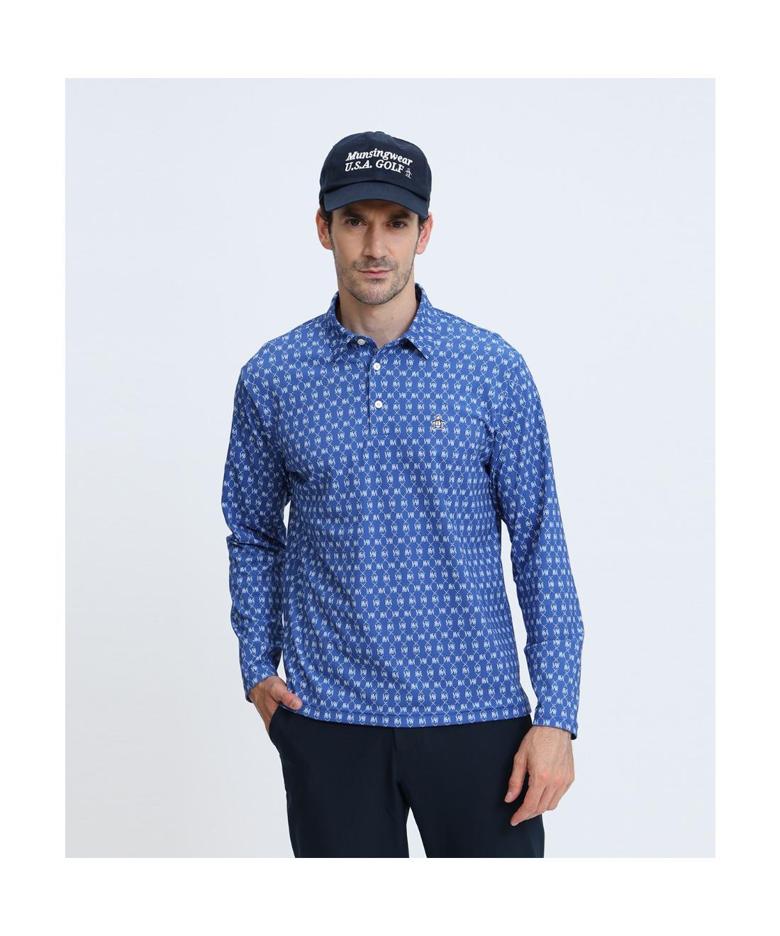 ♡極美品♡MUNSING WEAR マンシングウェア シャツ　ロゴ柄 ゴルフ 楽天市場】総柄（ブランドマンシングウェア）（シャツ・ポロシャツ