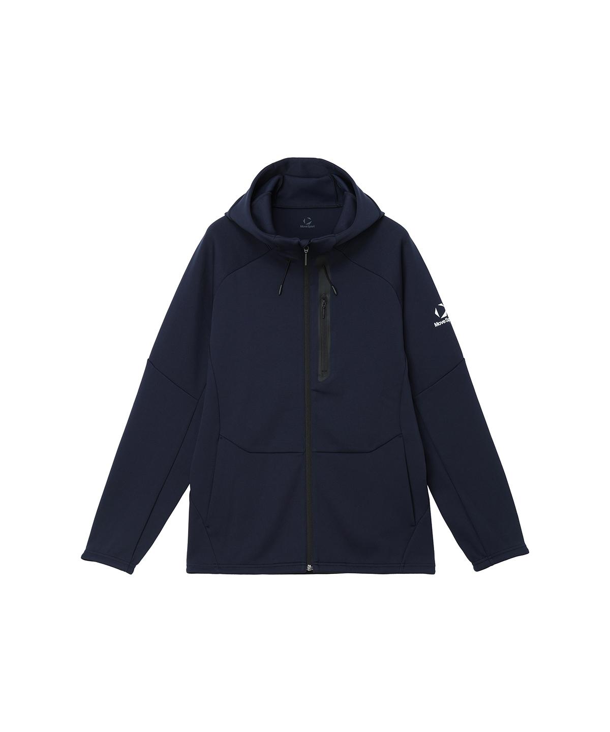 【公式】ムーブスポーツ MoveSport 【直営店限定】フーディージャージジャケット メンズ 男性 ストレッチ 吸汗 UVカット(UPF15+) 防風 トレーニング スポーツ ブランド 2026年秋冬新作モデル ST6FJGD2MB