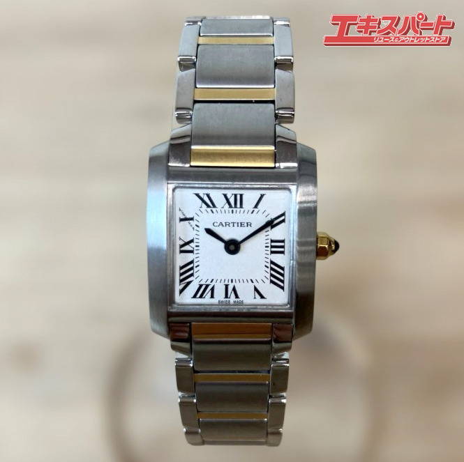 樂天商城 - Cartier カルティエ 腕時計 タンクフランセーズ SM コンビ 2384 クォーツ/シルバー ゴールド/白盤 レディース ウォッチ 稼働品 ミスマ店【中古】