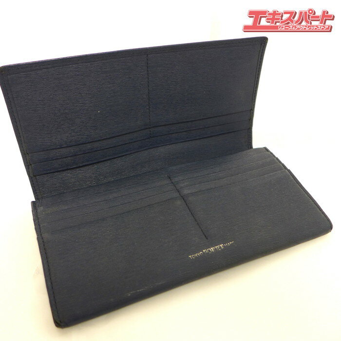 中古 PORTER ポーター カレント 二つ折り財布 ネイビー ※擦れ有 公田店【中古】