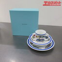 未使用品 TIFFANY&Co. ティファニー 子供用 キッズ 食器 レースカーズ 車 皿 コップ 3点セット 前橋店【中古】