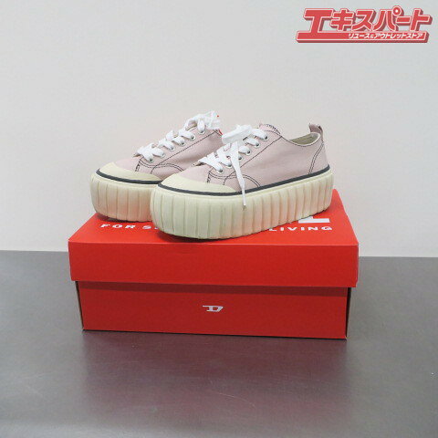 樂天商城 - DIESEL ディーゼル スニーカー YO2828 22.5cm ピンク 厚底 シューズ 靴 前橋店【中古】