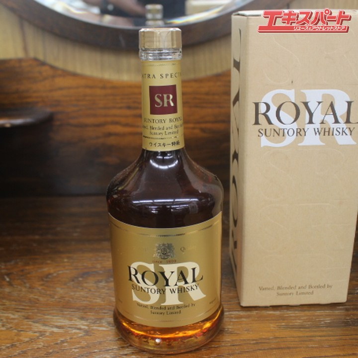 神奈川県/群馬県/埼玉県限定発送 サントリーローヤル エクストラスペシャル 丸瓶 ウイスキー特級 従価税表記 760ml 43度 辻堂店【中古】