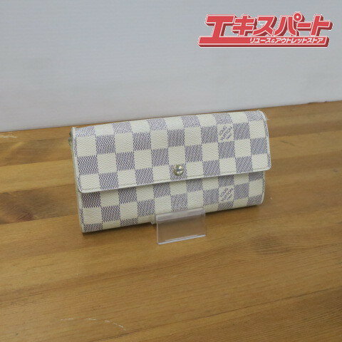 樂天商城 - LOUIS VUITTON ルイヴィトン ダミエアズール ポルトフォイユ・サラ N61735 長財布 前橋店【中古】