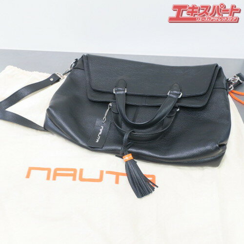 樂天商城 - 未使用品 Nauta ナウタ ショルダーバッグ メンズ 2WAY 牛革 ブラック 前橋店【中古】