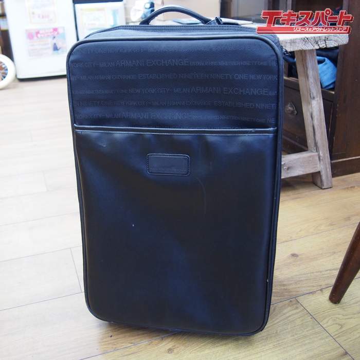 樂天商城 - 機内持ち込み可能サイズ スーツケース ARMANI EXCHANGE ブラック 辻堂店【中古】