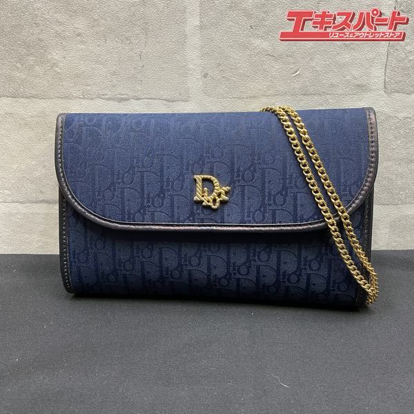 樂天商城 - Dior トロッター柄 ミニチェーンショルダーバッグ 2Way ショルダーバッグ ポシェット 戸塚店【中古】