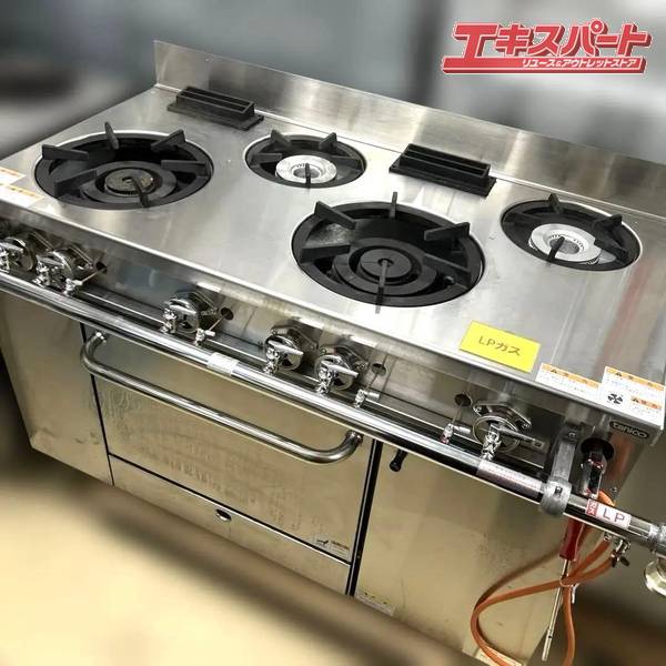 Rakuten - 直接引き取り/地域限定配送 TANICO/タニコー 4口ガスレンジ アルファ-シリーズ TGRM-1222 LPガス用 2024年 戸塚店【中古】