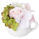 【5%OFFクーポン有り!6月1日限り】ローズピッチャーポット ピンク 1個造花 アレンジ 店舗ディスプレイ