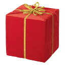 【直径25cm】ビッグプレゼントボックス レッド 1個25cm角の赤のクリスマスプレゼントボックス。ひも付きなので天井から吊るして飾ることもできます。大きめサイズで存在感も抜群!クリスマス 飾り 装飾 オーナメント ツリー 足隠し