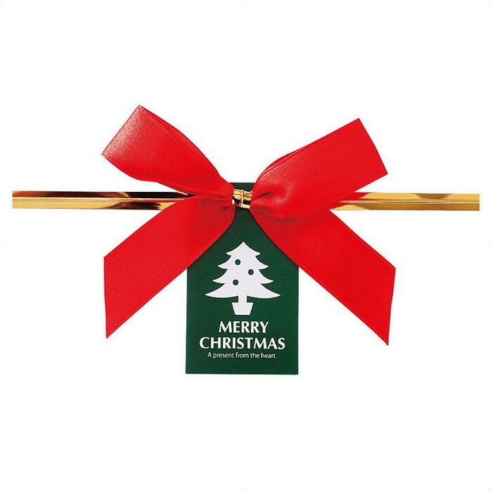【10個入り】プチキュート ワイヤータイ レッドギフトのワンポイントに手軽なワイヤータイ。ラッピング ワイヤータイ ギフト リボン 業務用 プレゼント クリスマ...
