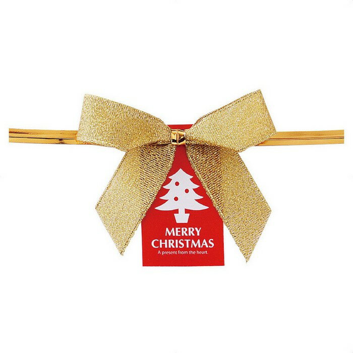 【10個入り】プチキュート ワイヤータイ ゴールドギフトのワンポイントに手軽なワイヤータイ。ラッピング ワイヤータイ ギフト リボン 業務用 プレゼント クリス...