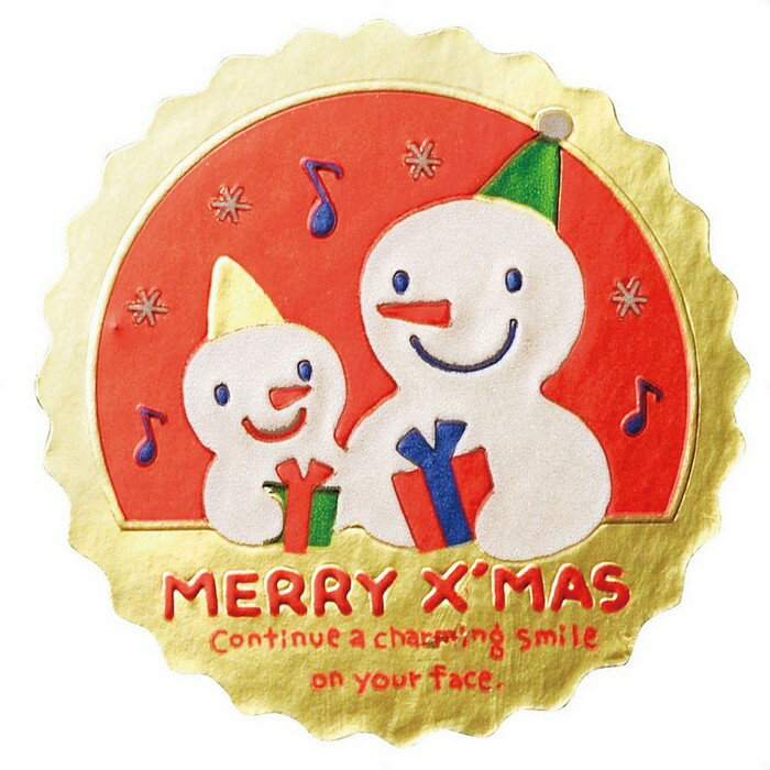 【500枚入り】スノーマン ギフトシール ロールシールロールシールは500枚の大容量!人気のスノーマンシリーズ!子ども向けのイベントなどにオススメ。クリスマス ...