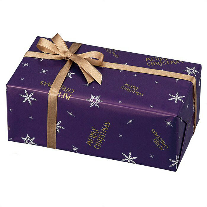 【50枚入り】スノーナイト 包装紙 全判 ネイビークリスマスラッピングに大活躍!シックな柄が商品を引き立てます。クリスマス 包装紙 おしゃれ ラッピング ギフト...