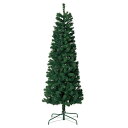 PVCクリスマスツリー グリーン スリム H180cm 1本使いやすい緑の枝のスリムタイプのツリーです。裾がスリムなので狭いスペースにも背の高いツリーを飾ることができます。クリスマスツリー 180cm ヌードツリー オーナメントなし シンプル スリム