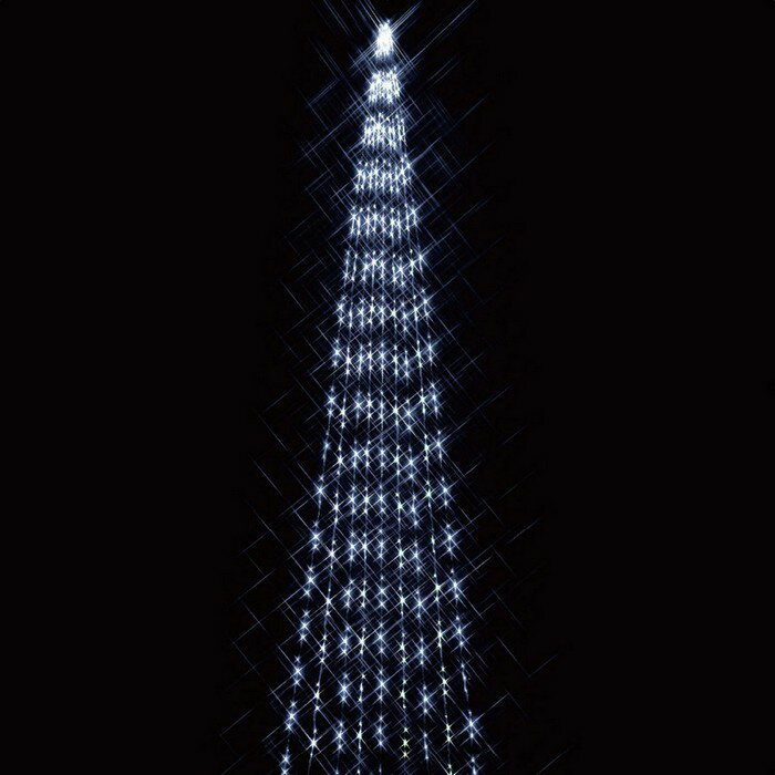 【1728球】LEDドレープライトロングサイズ(10m) ホワイト10メートルの超豪華ロングライト！壁面をダイナミックに彩り、街行く人にアピール！クリスマス イルミネーション 電飾 ライト LED ハロウィン 屋外 ナイアガラ
