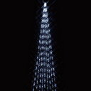 【1728球】LEDドレープライトロングサイズ(10m) ホワイト10メートルの超豪華ロングライト!壁面をダイナミックに彩り、街行く人にアピール!クリスマス イルミネーション 電飾 ライト LED ハロウィン 屋外 ナイアガラ