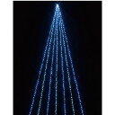 【672球】LEDドレープライト ホワイトブルー軒下を多彩なきらめきで彩って注目度バツグン!点滅スピードコントローラー付きです。クリスマス イルミネーション 電飾 ライト LED ハロウィン 屋外 ナイアガラ