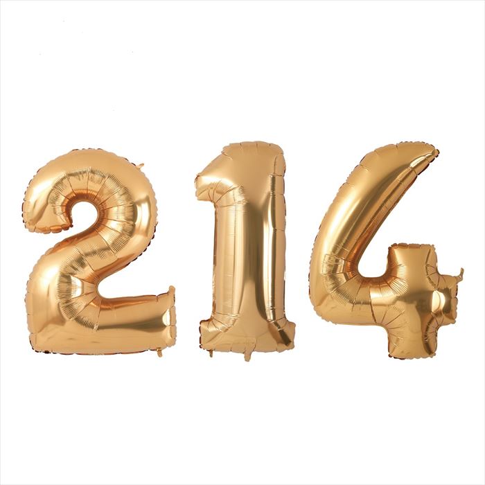 【高さ80cm】レターバルーンセット(2.14) 大 1セットバレンタインデーの2月14日「2」「1 ...