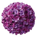 あじさいボール パープル夏の店舗装飾に人気の紫陽花の造花飾り。梅雨の時期にもぴったり!紐付きなので天井から吊るしても、ディスプレイテーブルに転がしてもカワイイ!造花 おしゃれ 紫陽花 あじさい アジサイ インテリア フラワーアレンジメント