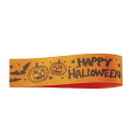 ハロウィンサテンリボン オレンジ 1巻ポップなハロウィンモチーフの柄の付いたリボンですてきなギフトラッピングに。ラッピング ギフト リボン 業務用 プレゼント ...