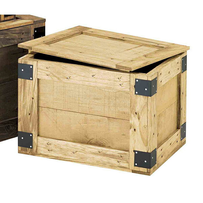 木製梱包ボックス 中 白木 1台頑丈だから積み重ねても安心。複数個積み重ねて棚としてもご利用いただけます。立体感のあるディスプレイに最適！木製 ボックス 収納 箱 おしゃれ インテリア アメリカン 雑貨 ナチュラル