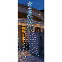 LEDタワーツリーケサランパサラン レインボー 高さ210cm 1台送料無料 イルミネーション ライト イルミネーションライト 室内 屋外 電飾 クリスマス