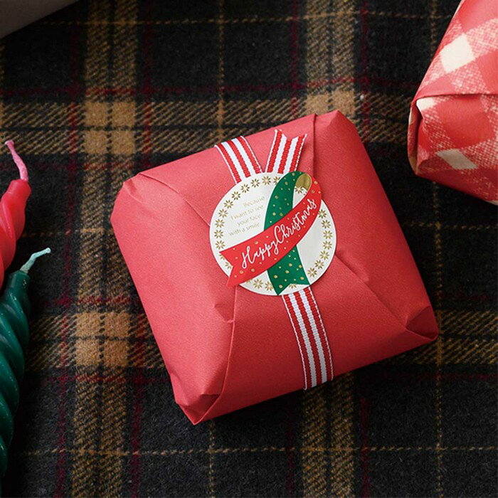 【100枚入り】クリスマスシールギフトのワンポイントとしてはもちろん、カップスイーツや個包装袋などに貼るのにもおすすめです。クリスマス ラッピング シール お菓子 プレゼント ラベル store-express-10010583 ストア・エキスプレス 楽天市場店 サンプル画像2