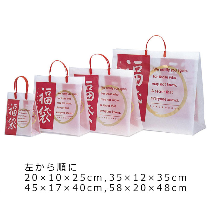 【10枚入り】福袋 フロストバッグ 58×20×48cm新春のお楽しみ！人気の福袋ラッピング ギフト 紙袋 手提げ 業務用 福袋 正月 セール store-express-10010935 ストア・エキスプレス 楽天市場店 サンプル画像2