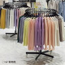 【10%OFFクーポン有り!5月15日限り】ラウンドハンガー 直径75cm 黒 1台ハンガーラック 業務用 頑丈 パイプハンガー コートハンガー おしゃれ