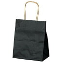【50枚入り】カラー手提げ紙袋 黒 21×12×25cmコストパフォーマンスが魅力。シックな雰囲気のお店に。カッコ良さをアピールできる大人っぽい黒をご用意しまし...