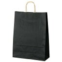 【50枚入り】カラー手提げ紙袋 黒 32×11.5×41cmコストパフォーマンスが魅力。シックな雰囲気のお店に。カッコ良さをアピールできる大人っぽい黒をご用意し...