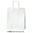 【5%OFFクーポン有り!5月10日限り】【50枚入り】手提げ紙袋 丸ひも ローコストタイプ 白無地 32×11.5×41cm紙袋 袋 業務用 手提げ ラッピン...