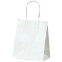 【50枚入り】手提げ紙袋 丸ひも ローコストタイプ 白無地 21×12×25cmサイズも豊富にご用意!よく使われるサイズをお求めやすい価格で。紙袋 袋 業務用 ...
