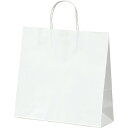【50枚入り】手提げ紙袋 丸ひも ローコストタイプ 白無地 32×11.5×31cmサイズも豊富にご用意!よく使われるサイズをお求めやすい価格で。紙袋 袋 業務...