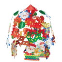 ワクワククリスマス2段センターハンガー 1個天井に飾ればクリスマス感いっぱいの店内に。プリーツハンガーとの合わせ使いもおすすめ。クリスマス プリーツハンガー 飾...