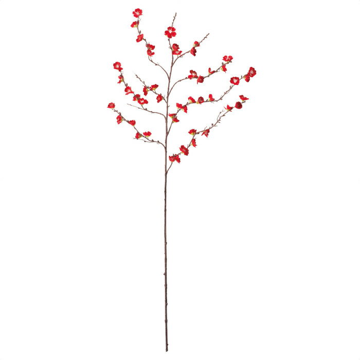 梅ブランチ 125cm 1本リアルな梅の枝の造花です。花瓶にさすだけで、上品なお正月ディスプレイに。正月飾り 装飾 造花 梅 枝