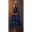 【高さ240cm】デコレーション光ファイバークリスマスツリーセット ゴールド幻想的な光が輝く夜はもちろ..