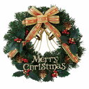 【直径40cm】クリスマスベルリース レッド 1個大きなリボンやベルや松ぼっくりがたくさんついたゴージャスなクリスマスリース。クリスマス 飾り 造花 おしゃれ ...