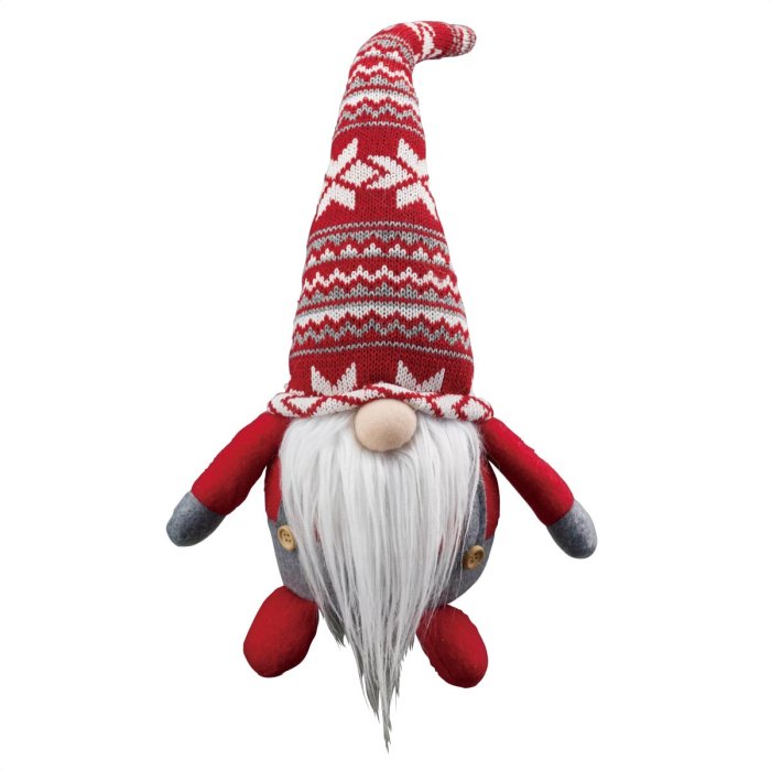 【クーポンで10％OFF！10/1 0:00～11/30 23:59まで！】ノルディックサンタ レッド 1個クリスマス 飾り 装飾 雑貨 オブジェ 人形 置物のサムネイル