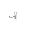 【10本】コネクトフック(直径6mm) L6.5cm一体成型で強度もばっちり!5cmピッチのネットに2個並べられます。ヨコ・タテ・前後陳列できる機能的なフックです。送料無料 フック ネット 陳列用 ラック ディスプレイ 店舗 アクセサリー 什器