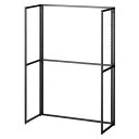 【5%OFFクーポン有り!6月1日限り】フォールディングスリット什器 片面展示用 黒 H135cm 1台送料無料 ラック ディスプレイ 什器 陳列棚 陳列台 業...
