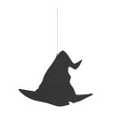 【3個セット】ハロウィンモチーフハンギング ウィッチハットハロウィンモチーフのシルエットの吊り装飾です。たくさん吊るして店内を簡単にハロウィン空間に。送料無料 ...