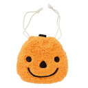 【10個入り】モコモコ巾着ギフトバッグ ハロウィンラッピング かぼちゃ底マチがあるタイプなので、洋菓子店・雑貨店などでプチギフトを立たせて並べたディスプレイがで...