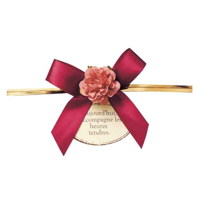 【10個入り】フルリール ワイヤータイ ワインレッド紙素材の造花なので、ナチュラルで優しい雰囲気を持ち合わせています。送料無料 ラッピング リボン ギフト ハンドメイド タイ おしゃれ 誕生日