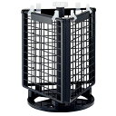 樹脂製卓上回転ネットディスプレイ 本体セット 黒プラスチック素材なので、金属製よりも軽くて移動に便利です。ネット用フックだけでなくディスプレイボックスを使った陳...